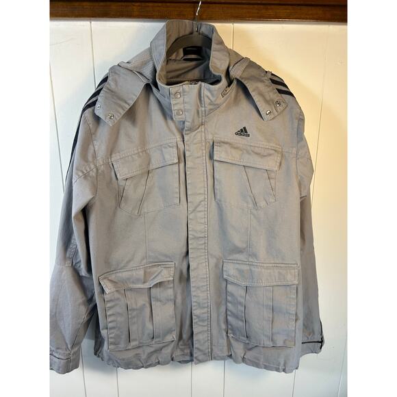 Adidas Gray Mod Oasis Style Coat. Size XL - Picture 1 of 6